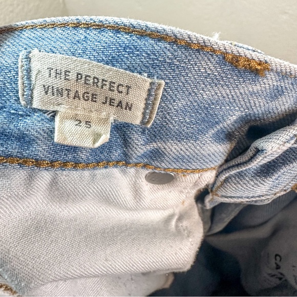Madewell The Perfect Vintage Jeans Light Wash Size 25 Straight Leg - Picture 6 of 9